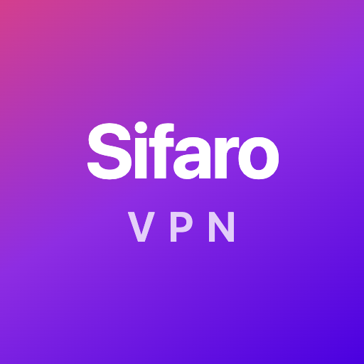 Sifaro VPN app icon: the word Sifaro above VPN in white on a magenta-to-purple gradient